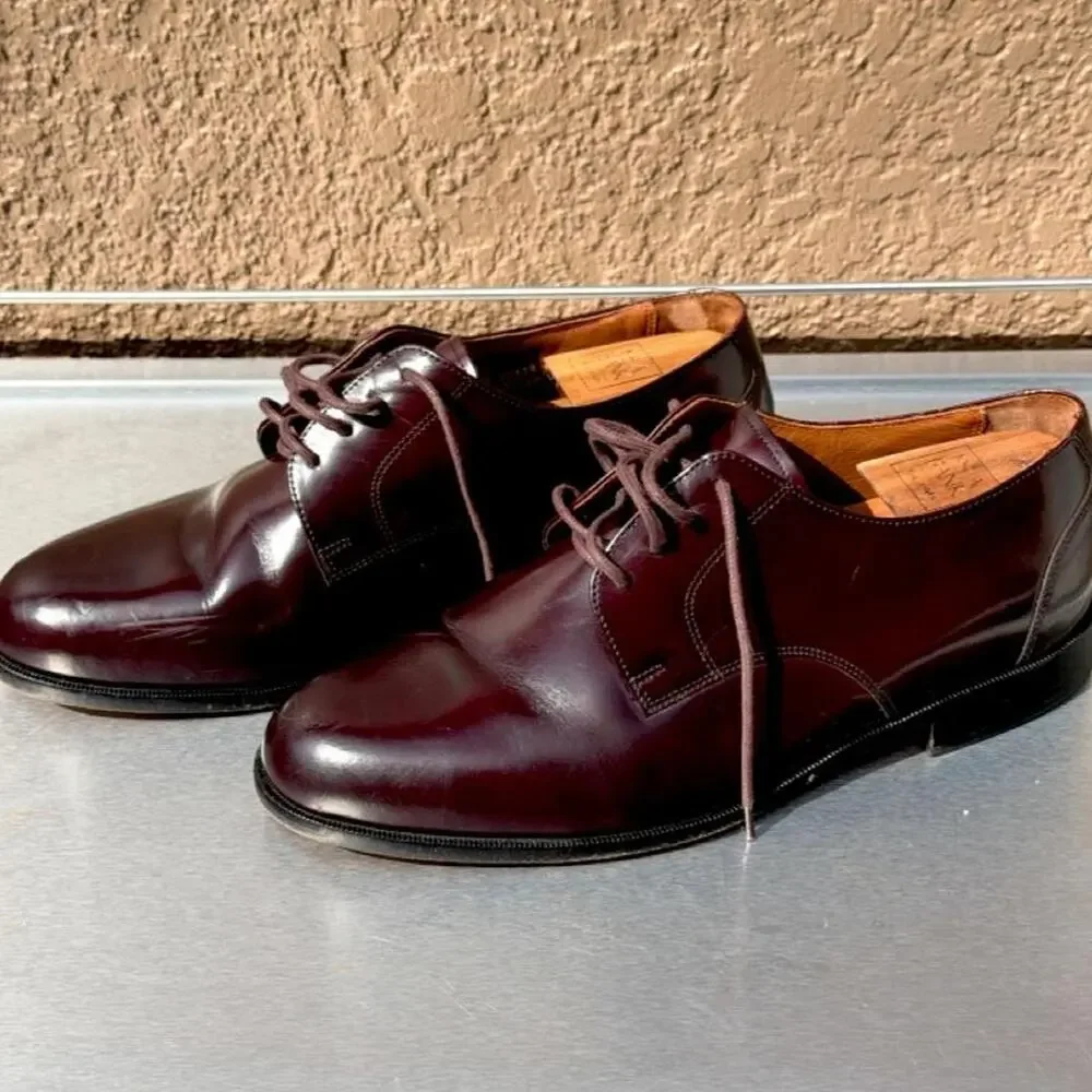 Bostonian Classics Burgundy Leather Oxford Dress Shoes - Size 8D